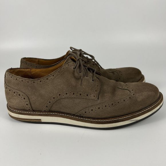 Massimo Dutti Tan‎ Suede Leather Oxford Brogue Shoes Men’s 8.5 EU 42 main image 6